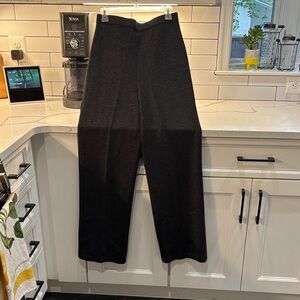 St John Charcoal Gray Wide-Leg Trousers with elastic waist - almost never worn